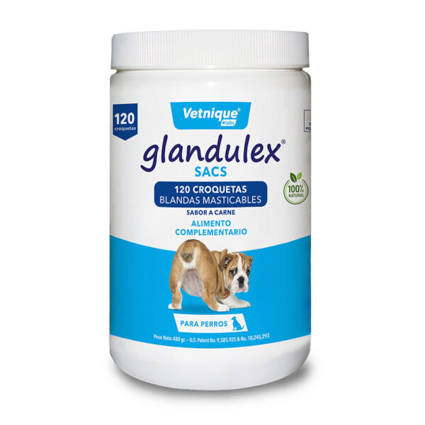 JTPharma Glandulex Sacs – 120 croquetas sabor carne